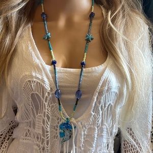 Murano Glass Seahorse Necklace